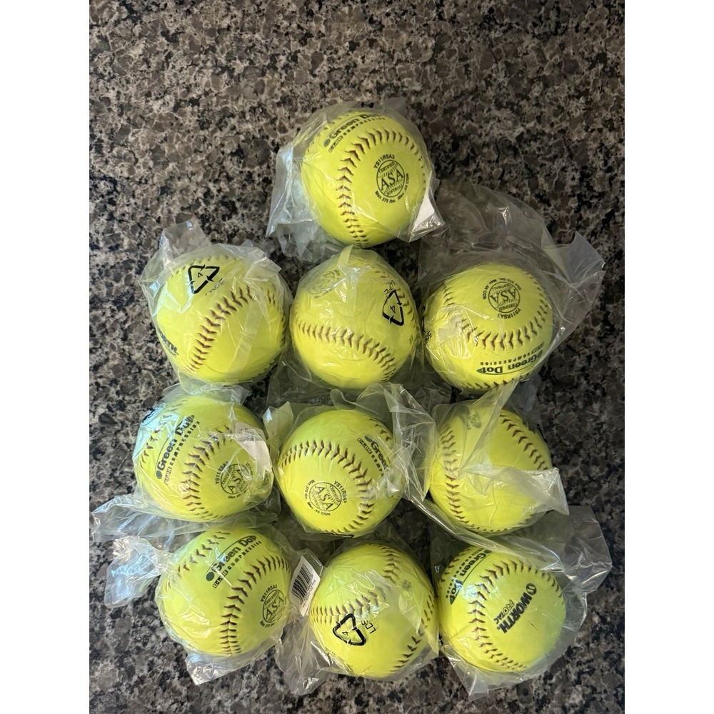 10 Worth PROTAC Green Dot C•LOK Compression YS11RSA3 375/.44 Yellow ASA Softball
